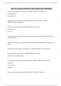 NUR 261 EXAM UPDATED QUESTIONS AND ANSWERS