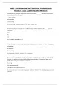 PART-1&comma; FLORIDA CONTRACTOR EXAM&comma; &lpar;BUISNESS AND FINANCE&rpar; EXAM QUESTIONS AND