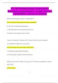 ATI RN Epidemiology Assessment Questions and Answers &vert; Latest Version  &vert; 2025&sol;2026 &vert; Correct & Verified