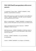 NSG 3105 Final Exam questions with correct answers