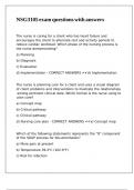 NSG3105 exam questions with answers