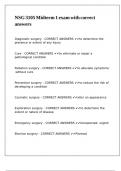 NSG 3105 Midterm 1 exam with correct answers