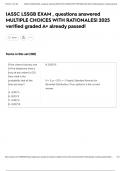 IASSC LSSGB EXAM &comma; questions answered MULTIPLE CHOICES WITH RATIONALES&vert; 2025 verified graded A&plus; already passed&excl;