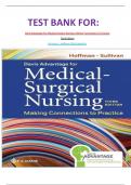FULL TEST BANK&colon; Davis Advantage for Medical-Surgical Nursing&colon; Making  Connections to Practice Third Edition by Janice J&period; Hoffman PhD Graded A&plus;