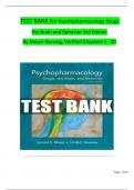 TEST BANK For Psychopharmacology Drugs  the Brain and Behavior 3rd Edition By Meyer Nursing&comma; Verified Chapters 1 - 20