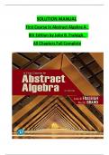 SOLUTION MANUAL First Course in Abstract Algebra A  8th Edition by John B&period; Fraleigh  All Chapters Full Complete