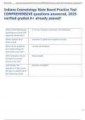 Exam &lpar;elaborations&rpar; Indiana Cosmetology State Board Practice   