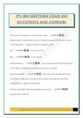PN 1005 MIDTERM EXAM 2025 QUESTIONS AND ANSWERS