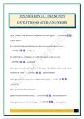 PN 1005 FINAL EXAM 2025 QUESTIONS AND ANSWERS