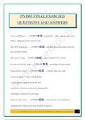 PN1005 Exam Bundle 2025 &vert;Questions with Correct Answers
