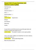 Dental OSCE Exam Questions And Answers Latest Update&period;docx