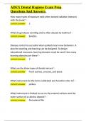 ADEX Dental Hygiene Exam Prep Questions And Answers&period;docx