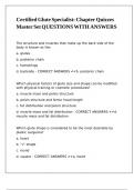 Certified Glute Specialist Chapter Quizzes Master Set QUESTIONS WITH ANSWERS