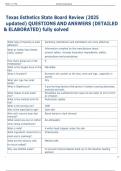 Exam &lpar;elaborations&rpar; Texas Esthetics State Board   