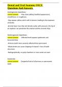 Dental and Oral Anatomy OSCE Questions And Answers&period;docx