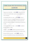 CMRP EXAM 2025 QUESTIONS AND ANSWERS