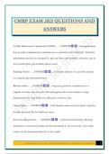 CMRP EXAM 2025 QUESTIONS AND ANSWERS