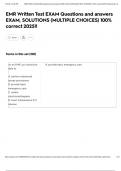 EMR Written Test EXAM Questions and answers EXAM&comma; SOLUTIONS &lpar;MULTIPLE CHOICES&rpar; 100&percnt; correct 2025&excl;&excl;