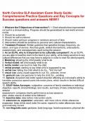 North Carolina SLP-Assistant Exam Study Guide Comprehensive Practice Questions and Key Concepts for Success questions and answers NEW&excl;&excl;&excl;&period;pdf