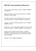BIO 256 - Exam 4 questions with answers