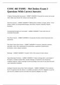 COSC 463 TAMU - McCloskey Exam 2 Questions With Correct Answers&period;