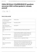 OSHA 510 EXAM COMPREHENSIVE questions answered&comma; 2025 verified graded A&plus; already passed&excl;