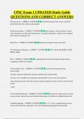 CPSC Exam 1 UPDATED Study Guide  QUESTIONS AND CORRECT ANSWERS