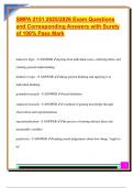 SMPA 2151 2025&sol;2026 Exam Questions  and Corresponding Answers with Surety  of 100&percnt; Pass Mark 