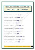 ORAL EXAM AIR METHODS 2025 QUETSIONS AND ANSWERS