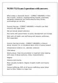 NURS 752 Exam 2 questions with answers