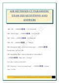 Air Method Transport Exam Bundle 2025 &vert;Questions and Answers