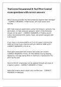 TruGreen Ornamental & Turf Pest Control exam questions with correct answers