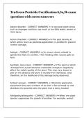 TruGreen Pesticide Certification 6&comma;3a&comma;3b exam questions with correct answers