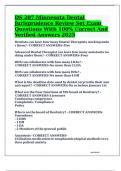 DS 207 Minnesota Dental Jurisprudence Review Set Exam Questions With 100&percnt; Correct And Verified Answers 2025