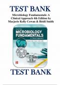 TEST BANK FOR MICROBIOLOGY FUNDAMENTALS&colon; A CLINICAL APPROACH 4TH EDITION MARJORIE KELLY COWAN HEIDI SMITH