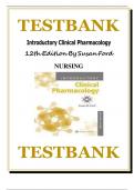 Test Bank for Roach&rsquo;s Introductory Clinical Pharmacology 12th Edition &lpar;Susan M Ford&comma; 2021&rpar; &vert; All Chapters Covered