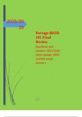 Portage BIOD 101 Final Review Questions and answers 2025&sol;2026 latest update 100&percnt; verified actual answers