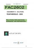 FAC2602 ASSIGNMENT 1&lpar;QUESTION & ANSWERS&rpar; YEAR MODULE 2025