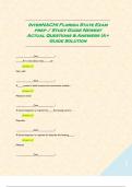 InterNACHI Florida State Exam prep &sol; Study Guide Newest Actual Questions & Answers &lpar;A&plus; Guide Solution  &lowbar;