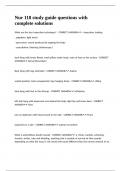 Nur 118 study guide questions with complete solutions&period;