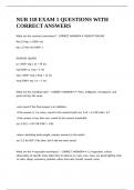 NUR 118 EXAM 1 QUESTIONS WITH CORRECT ANSWERS&period;