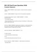 BIS 2B Final Exam Questions With Correct Answers
