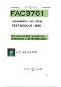 FAC3761 ASSIGNMENT 1&lpar;QUESTION & ANSWERS&rpar; YEAR MODULE 2025