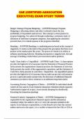 CAE &lpar;CERTIFIED ASSOCIATION EXECUTIVE&rpar; EXAM STUDY TERMS