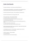 Endo Oral Boards Practice Exam Questions With 100&percnt; Accurate Answers Pass Guaranteed&period;