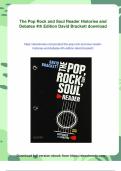 The Pop Rock and Soul Reader Histories and Debates 4th Edition David Brackett - PDF Download