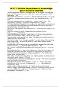 NCCCO Lattice Boom General Knowledge question with answers