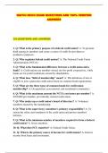 NAFCU NCCO EXAM QUESTIONS AND 100&percnt; VERIFIED ANSWERS