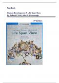 Test Bank for Human Development A Life-Span View 9th Edition By Robert V&period; Kail&comma; John C&period; Cavanaugh ALL CHAPTERS COVERED 2025