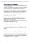 NURS 6620 FINAL EXAM 2024&period; 45 Questions and answers 